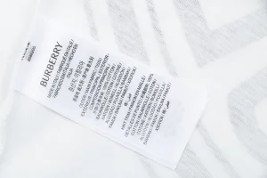 Burberry Oversized Circle Logo Print T-Shirt White Wash label