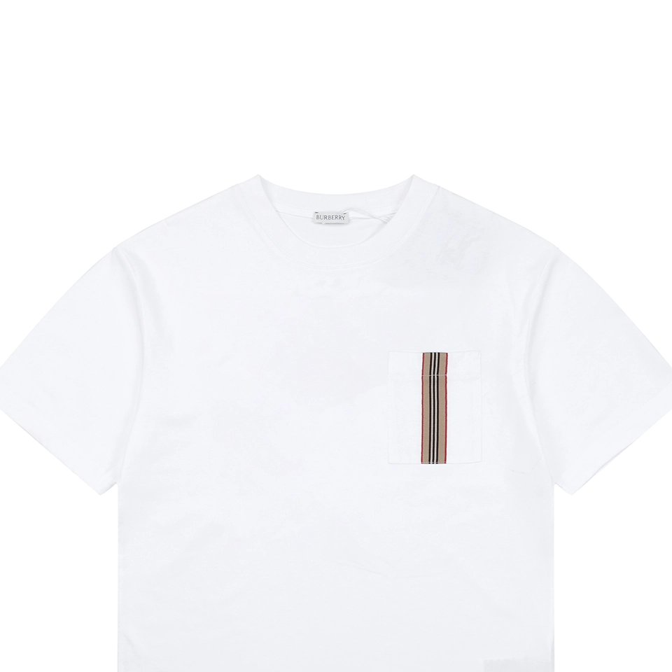 Burberry Pocket Stripe T-Shirt White