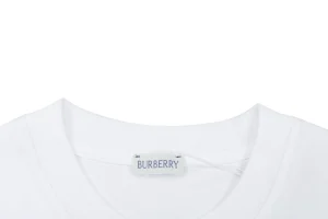 Burberry Pocket Stripe T-Shirt White Collar