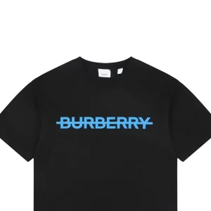 Burberry Strike Logo Print T-Shirt Black