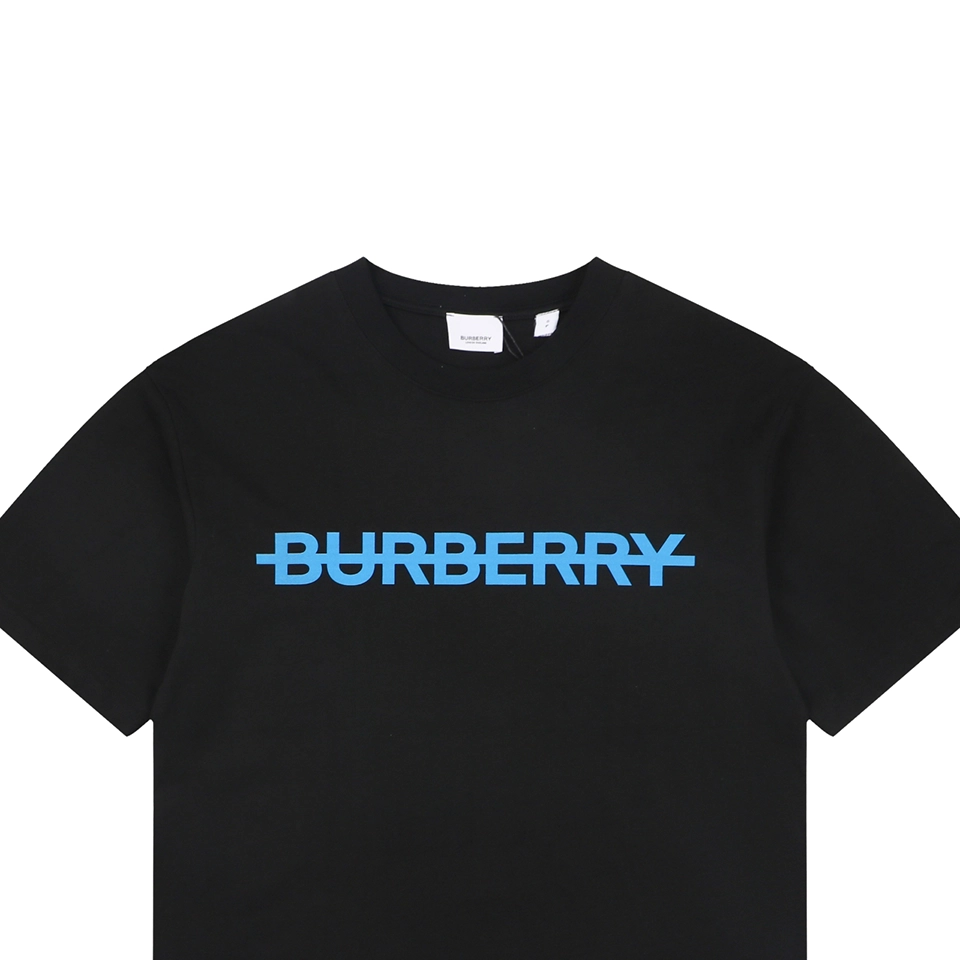 Burberry Strike Logo Print T-Shirt Black