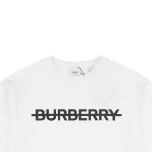 Burberry Strike Logo Print T-Shirt White