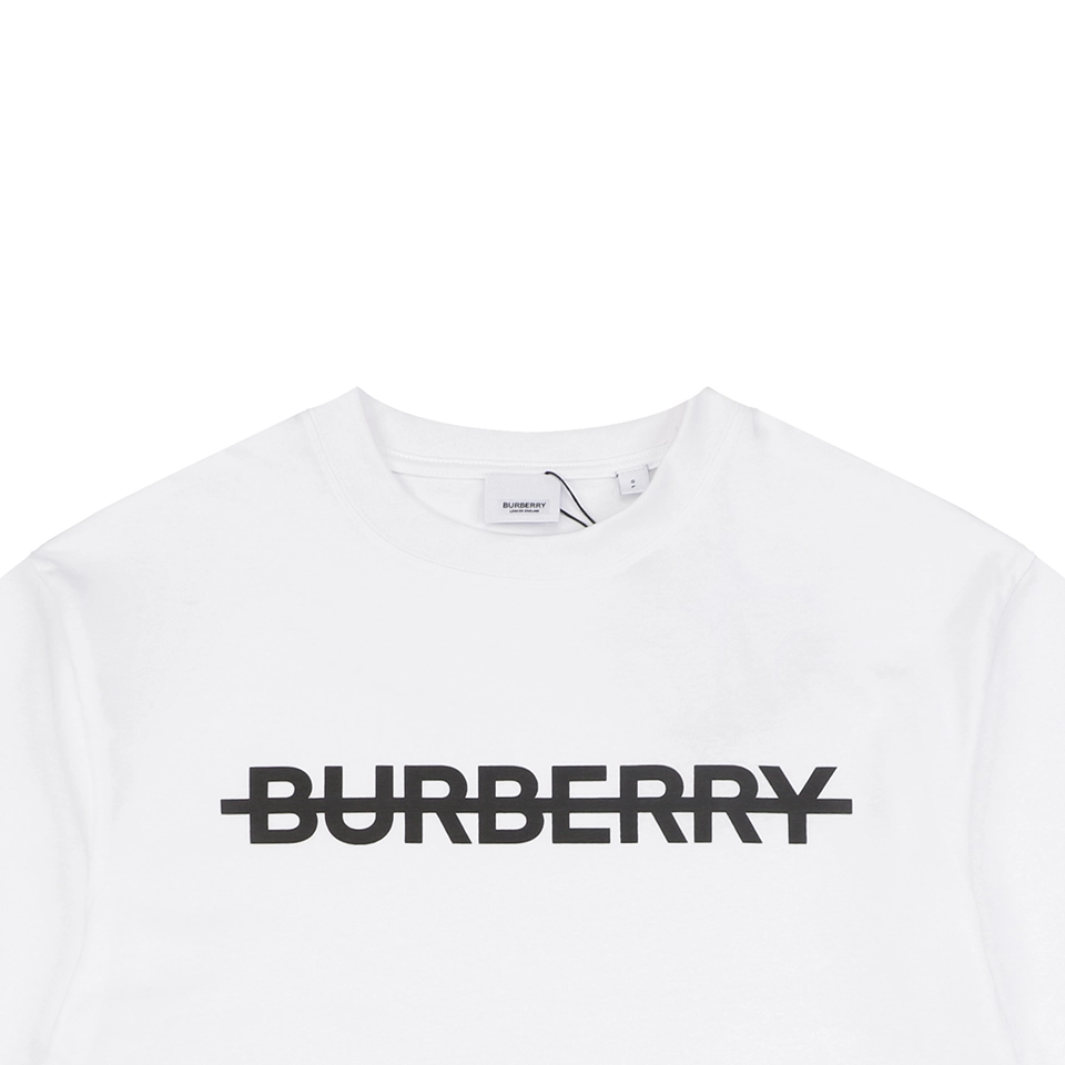 Burberry Strike Logo Print T-Shirt White