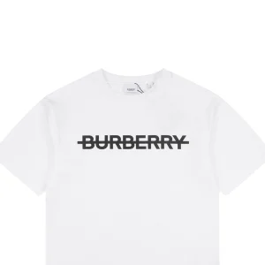 Burberry Strike Logo Print T-Shirt White