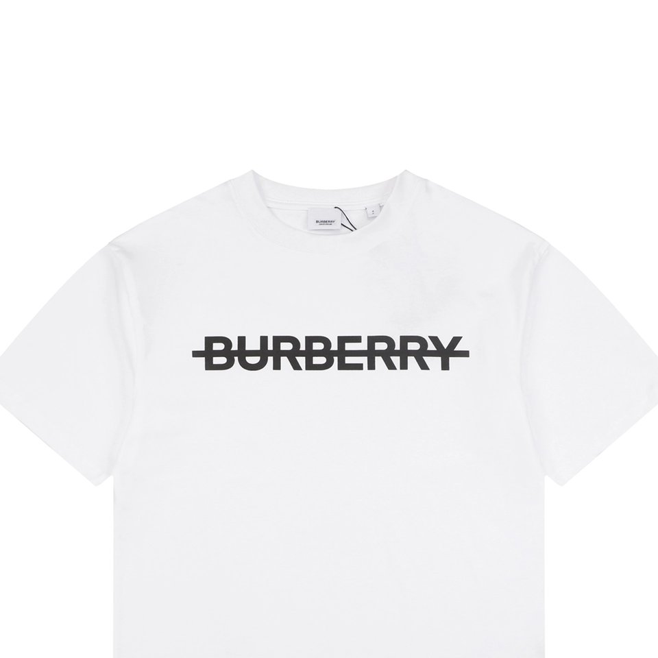Burberry Strike Logo Print T-Shirt White
