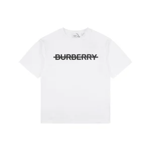 Burberry Strike Logo Print T-Shirt White Front view