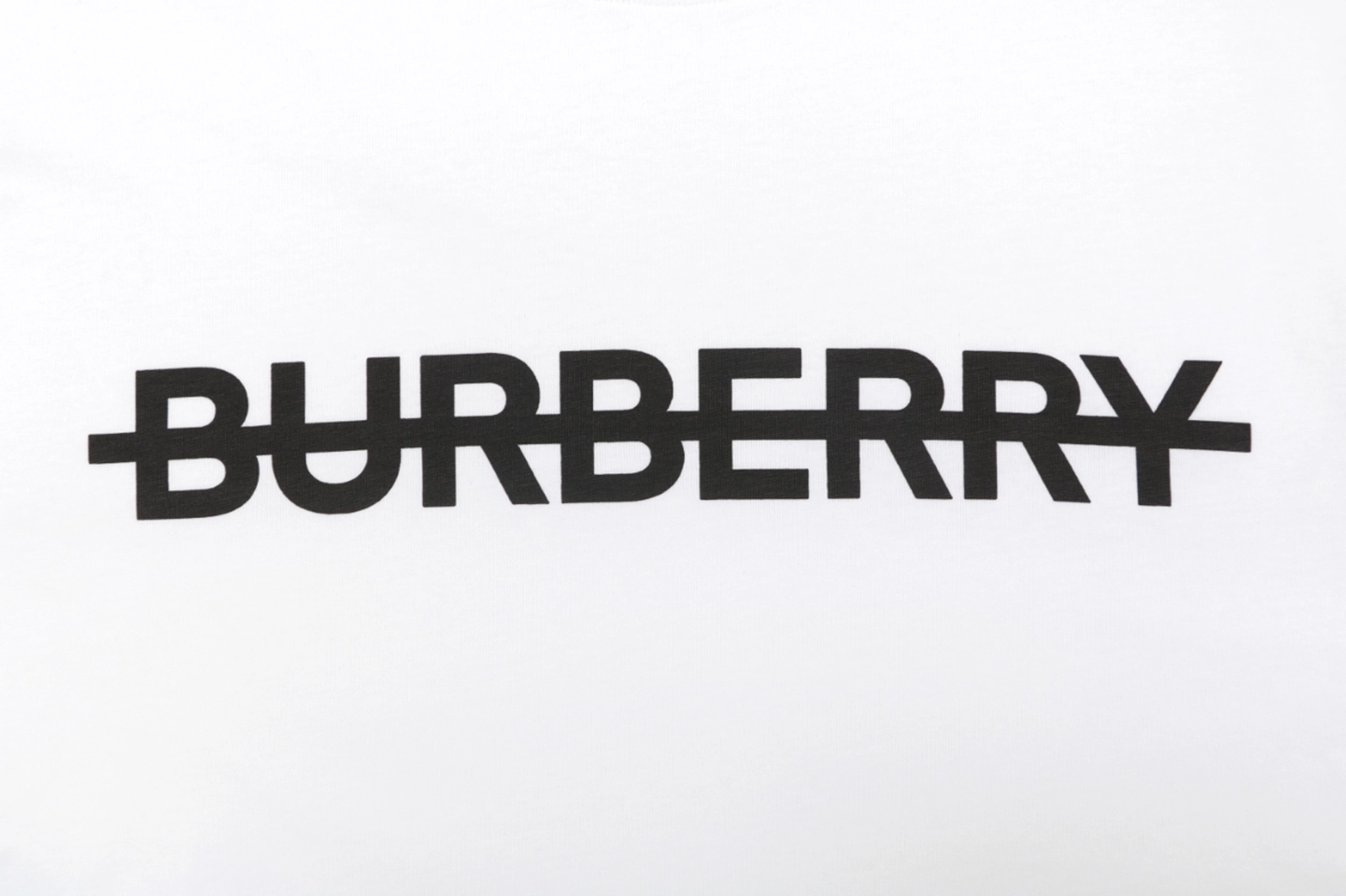Burberry Strike Logo Print T-Shirt White Front Print