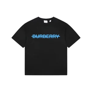 Burberry Strike Logo Print T-Shirt Black Front view