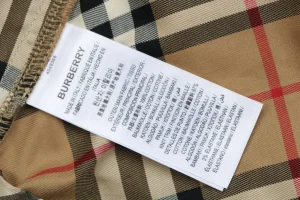 Burberry Vintage Check Equestrian Knight Shorts Wash label
