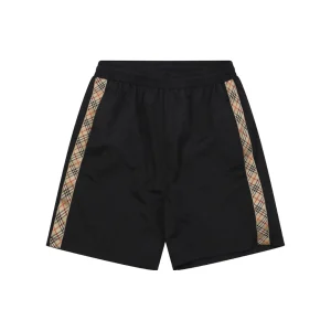 Burberry Vintage Check Side Stripe Nylon Shorts Front view