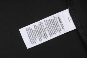 Burberry Vintage Check Trim Equestrian Knight T-Shirt Black Wash label