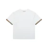 BBry Vintage Check Trim Equestrian Knight T-Shirt (White/Black)