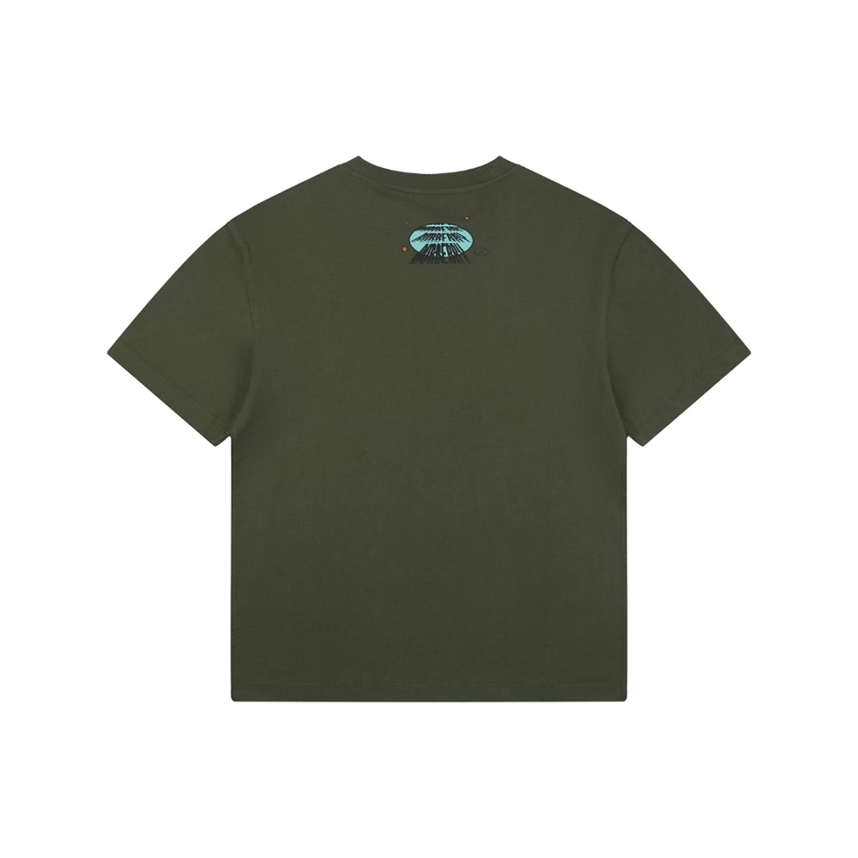 Burberry Vintage Classic Car Print T-Shirt Green Back view