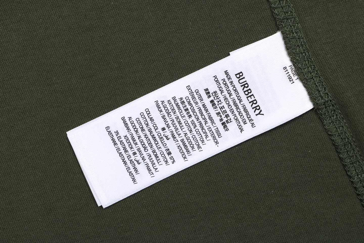 Burberry Vintage Classic Car Print T-Shirt Green Wash label