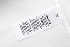 Burberry Vintage Classic Car Print T-Shirt White Wash label