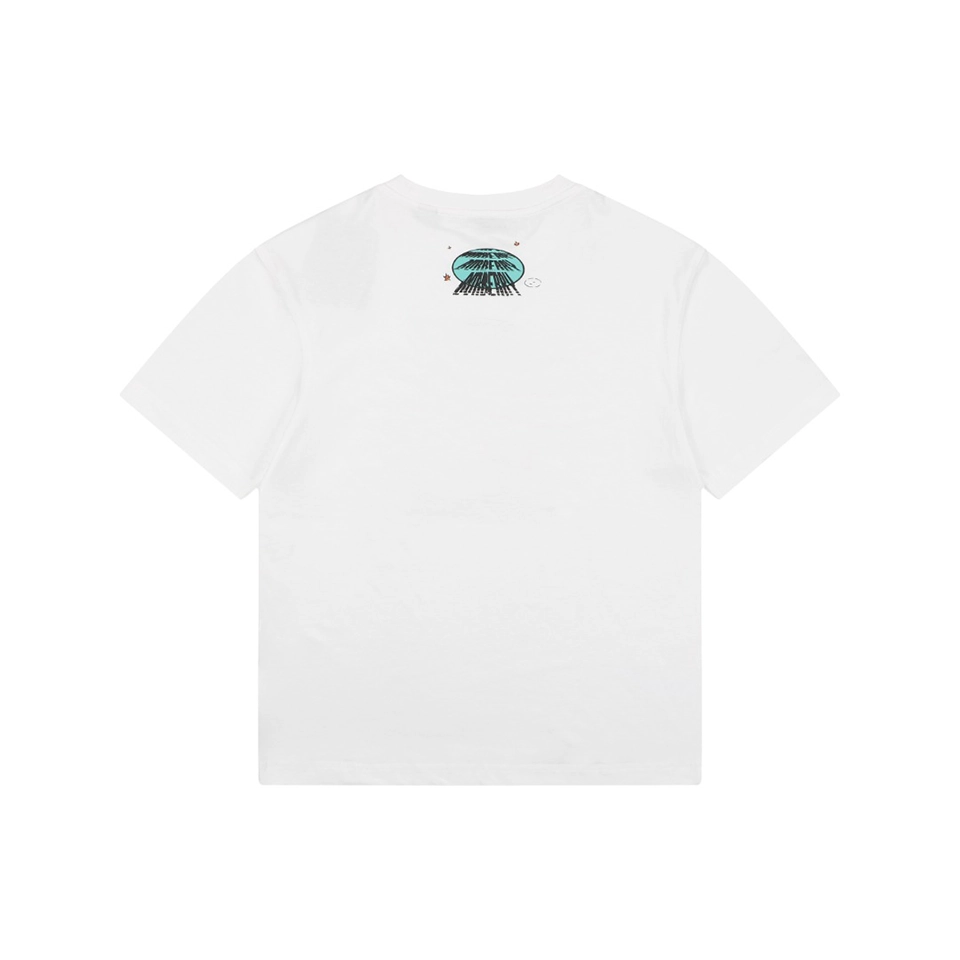 Burberry Vintage Classic Car Print T-Shirt White Back view