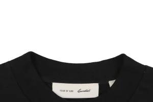 Fear of God Essentials Script Logo T-Shirt Black Collar