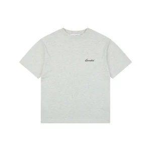 Fear of God Essentials Script Logo T-Shirt Grey Front view
