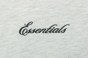 Fear of God Essentials Script Logo T-Shirt Grey Front Print
