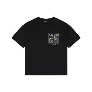 Fendi Color FF Pocket Graphic T-Shirt Black Front view