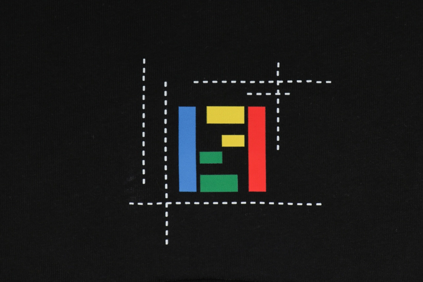 Fendi Color FF Pocket Graphic T-Shirt Black Back Print