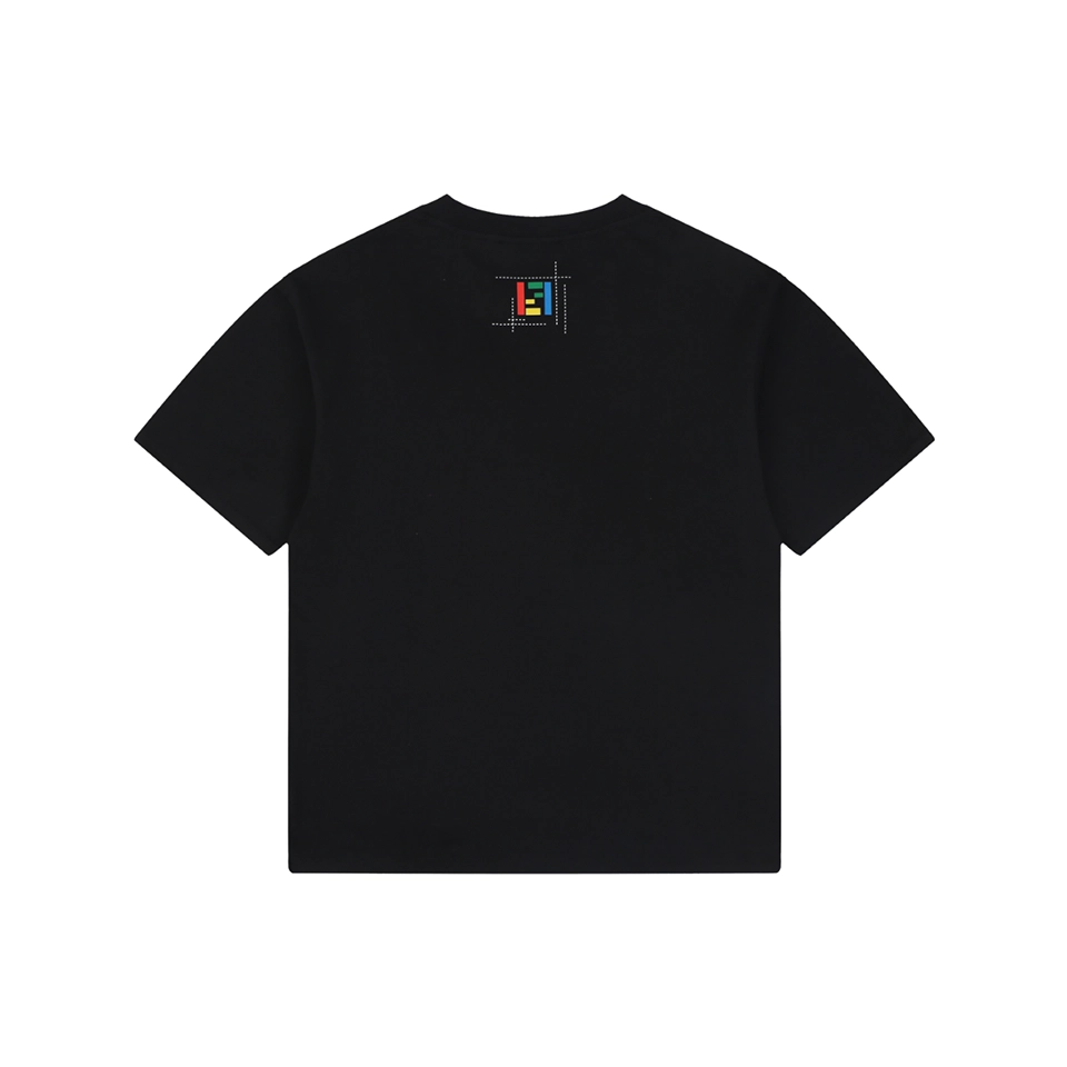 Fendi Color FF Pocket Graphic T-Shirt Black Back view