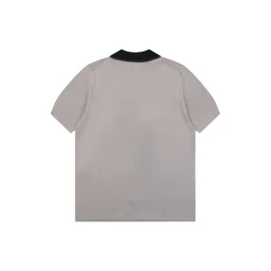 Fendi Contrast Placket Knitted T-Shirt Back view