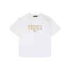 FD Cutwork Embroidered Logo T-Shirt (White/Black)