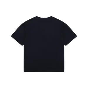 Fendi FD Cutwork Embroidered Logo T-Shirt Black Back view
