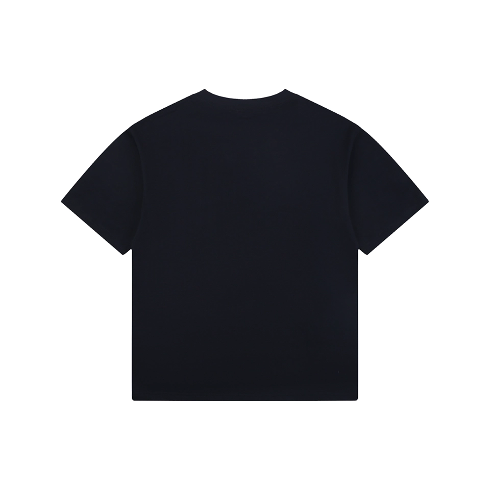 Fendi FD Cutwork Embroidered Logo T-Shirt Black Back view