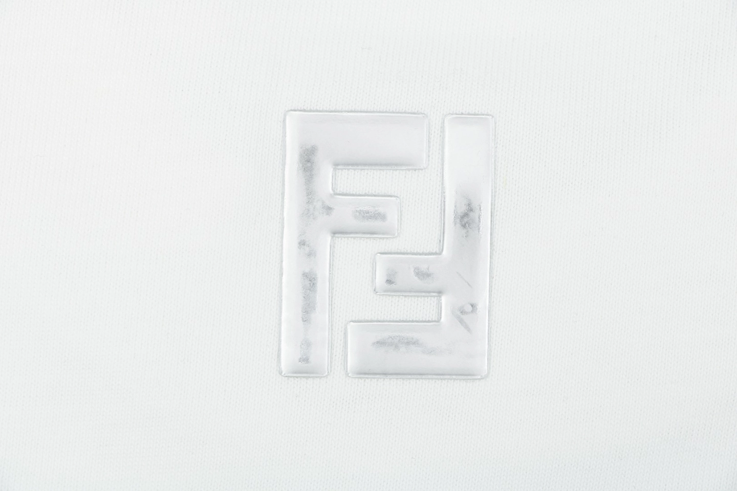 Fendi FF Matrix Embroidered T-Shirt White Brand