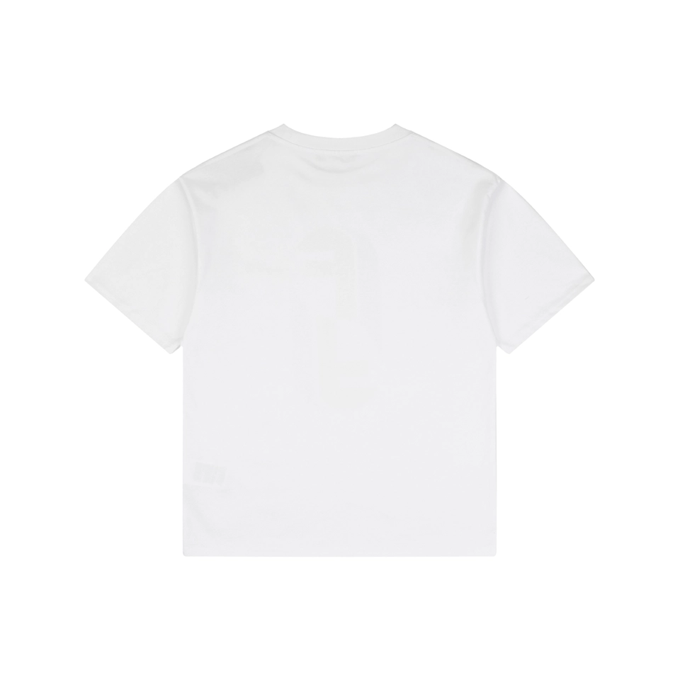 Fendi Gradient Logo Embroidered T-Shirt White Back view