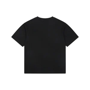 Fendi Gradient Logo Embroidered T-Shirt Black Back view
