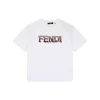 FD Melted Logo Embroidered T-Shirt (White/Black)