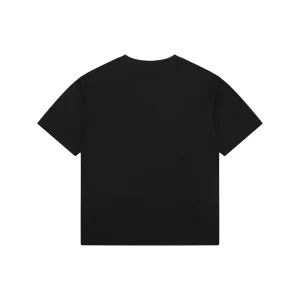 Fendi Melted Logo Embroidered T-Shirt Black Back view