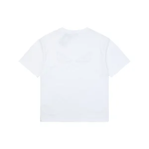 Fendi Monster Eyes Embroidered T-Shirt White Back view