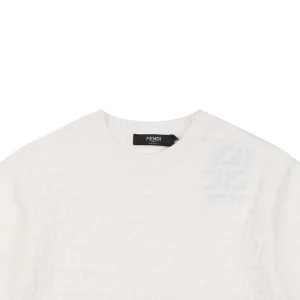 Fendi Tonal FF Monogram Knit T-Shirt