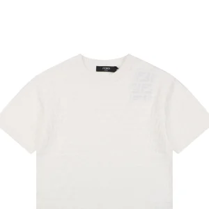 Fendi Tonal FF Monogram Knit T-Shirt