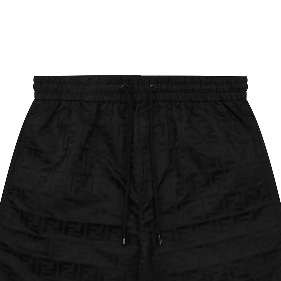 Fendi Tonal FF Monogram Nylon Shorts