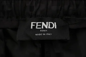 Fendi Tonal FF Monogram Nylon Shorts Brand Print