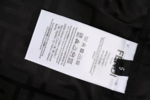 Fendi Tonal FF Monogram Nylon Shorts Wash label