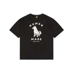 Human Made Seoul Exclusive Shiba Inu Graphic T-Shirt Black Front view