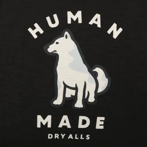 Human Made Seoul Exclusive Shiba Inu Graphic T-Shirt Black Front Print