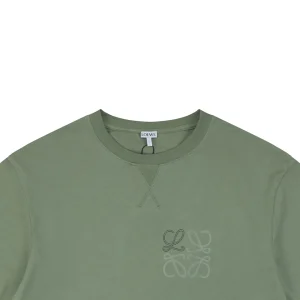 Loewe Anagram Shadow Embroidery T-Shirt Green