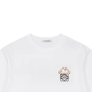 Loewe Bird Anagram Embroidered T-Shirt