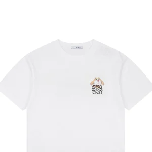 Loewe Bird Anagram Embroidered T-Shirt