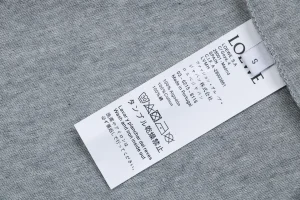 Loewe Eye Logo Embroidered T-Shirt Grey Wash label