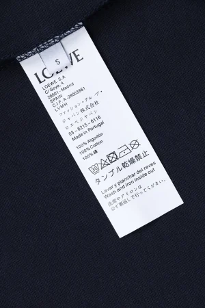 Loewe Eye Logo Embroidered T-Shirt Black Wash label