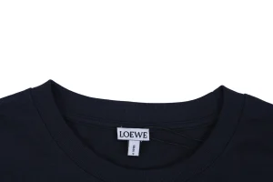 Loewe Eye Logo Embroidered T-Shirt Black Collar