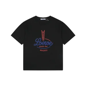 Loewe Feather Crown Logo T-Shirt Front view
